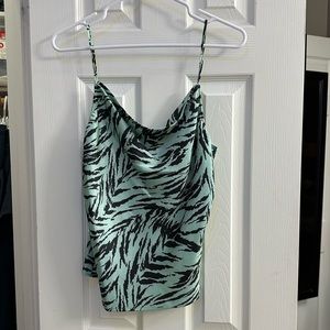 Beautiful teal zebra top